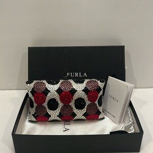 Furla evening clutch with bag identity card